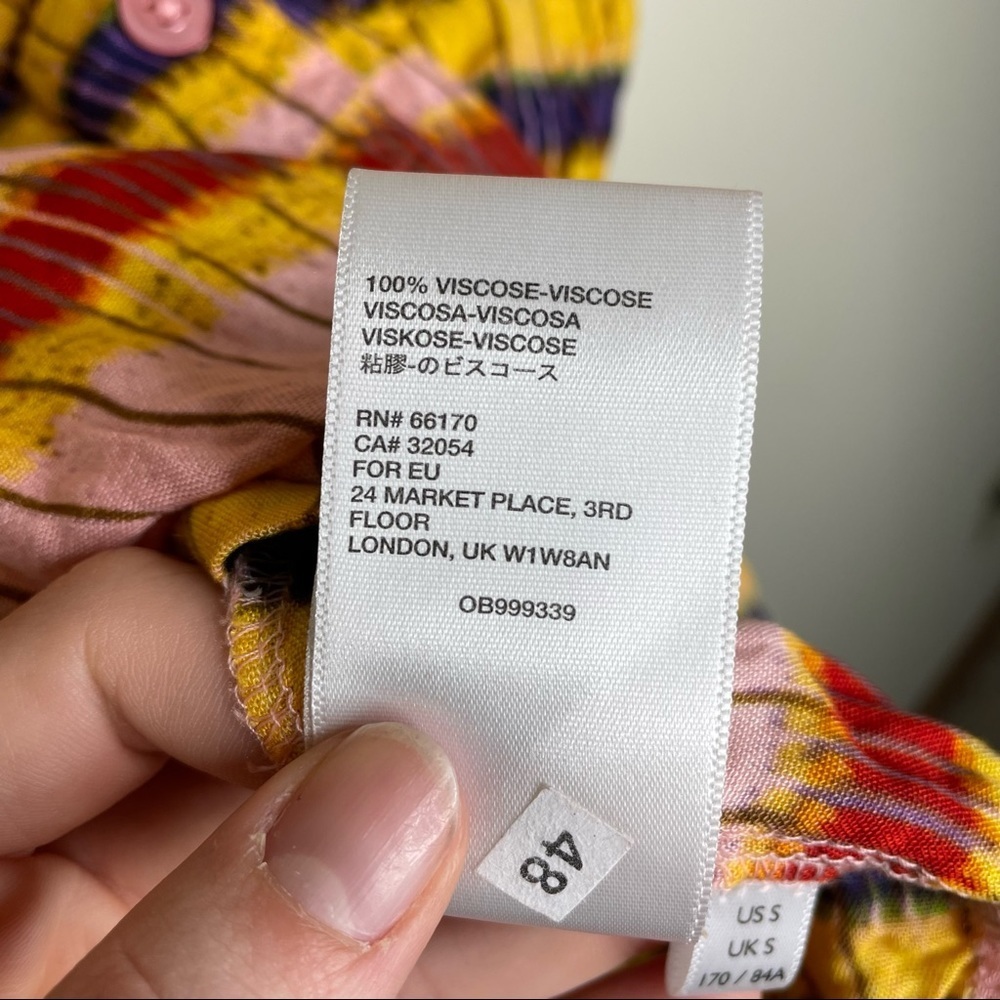 Urban Outfitters Striped Button Up Tee small - Picture 5 of 6